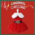 thumbnail image 1 of Ropa de Navidad para perros, vestido para cachorros pequeños, cintura con lazo, disfraz para mascotas, vestido de princesa para fiesta de Navidad, falda para cachorros, 1 of 4