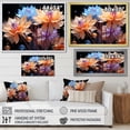 thumbnail image 4 of Designart "Abstracted Colorful Cornflowers" Cornflowers Floater Framed Wall Art Living Room, 4 of 5