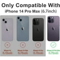 thumbnail image 2 of Magnetic for iPhone 14 Pro Max Case Compatible with Magsafe [Camera Lens Protector] Shockproof Hard PC Matte Back Protective Soft TPU Edge Phone Cases for iPhone 14 Pro Max Black, 2 of 10
