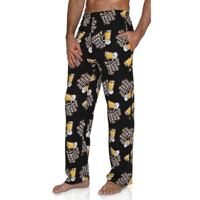 Fun Boxers Pantalon de Pyjama et de Détente pour Hommes à Imprimés Amusants « Spectacle Me The Money »