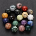 thumbnail image 5 of RSAMD 20mm Natural Stones Ball Healing Crystals No Hole Gemstone Room Home Decor-1 pcs-Green Aventurine, 5 of 9