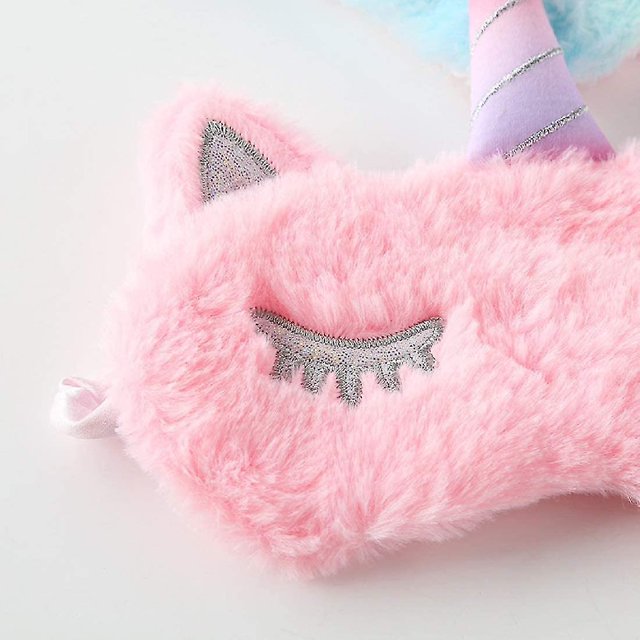 Unicornio rosa Antifaz para dormir Antifaz para dormir Antifaz para dormir Seda Regalos novedosos Funny Eye Cover Blindfold Eye Patch para mujeres Hombres Ni?as Ni?os Adultos Ni?os LingWen 8390614128552