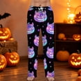 thumbnail image 2 of RUPKUL Men Halloween Costume Drawstring Halloween Pjs Men Ultra-Soft Men's Pajama Bottoms High Waist Wide Leg Pj Pants, S, 2 of 8