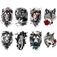 thumbnail image 2 of 8 Uds Tatuajes Temporales Brazo Impermeables Pegatina para Adultos Y, 2 of 9