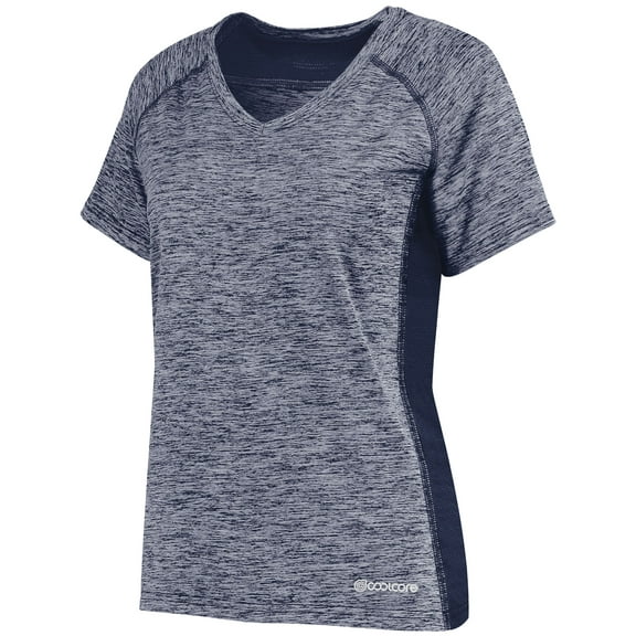 Holloway Sportswear S Womens Electrify Coolcore® Tee Navy Heather 222771