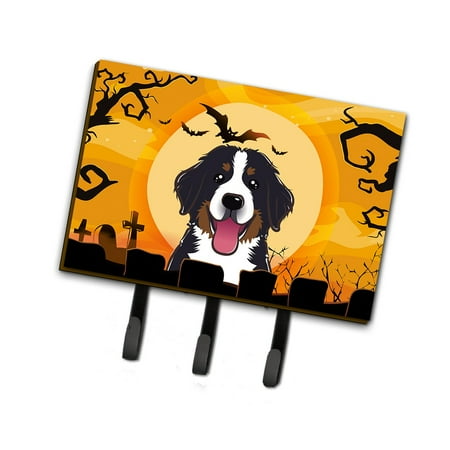 

Carolines Treasures BB1795TH68 Halloween Bernese Mountain Dog Leash or Key Holder Triple multicolor