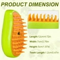 thumbnail image 2 of Steamy Cat Brush, Green, 4 in 1 Multifunctional Cat Hair Brush for Shedding, Massage, Bath, Removing Tangled and Loosse Hair, 2 of 7