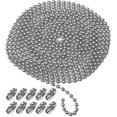 thumbnail image 1 of 4.5 MM Beaded Pull Chain Extension, Roller Blind Beaded Chain with 10 Matching Connectors(3 Meters/9.8 Feet), 1 of 7
