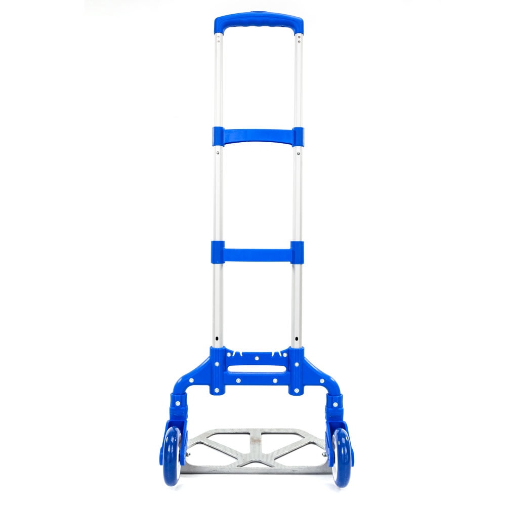 SalonMore Folding Trolley Luggage Dolly Cart Height Adjustable Aluminum Collapsible Hand Cart