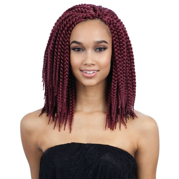 EPIC BOX BRAID LARGE 10" - FREETRESS CROCHET PRE-LOOPED SYNTHETIC BRAIDING HAIR [1 Jet Black]