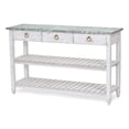 thumbnail image 2 of Sea Wind Florida Picket Fence Wood Entertainment Center with Drawers in Blue, 2 of 16
