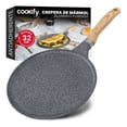 thumbnail image 1 of Crepera con Revestimiento Antiadherente de Mármol, Comal de Cocina Cookify (Gris, 32 cm), 1 of 8
