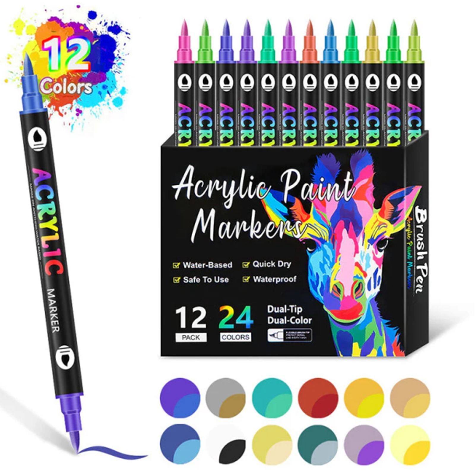Fdelink Acrylic Marker Painting Stationery Set A,1×Acrylic Marker Painting Stationery Set