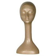SSWBasics Female Suntan Styrofoam Mannequin Head - 20" Height - Beauty Supply Standard