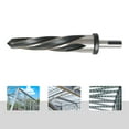 thumbnail image 3 of Bridge Reamer, HSS 9/16" Taper Construction Reamer Bit Tool for Steel Metal Wood Alloy to Align Existing Hole and Enlarge Hole, 1/2" Shank Chuck, 3 of 9