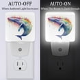 thumbnail image 2 of Whale LED Square Night Light - Small and Bright Square-shaped LED Night Light for Bedroom, Bathroom, and Hallway - Compact Plug-in Nightlight with Auto on/Off Sensor, 2 of 6