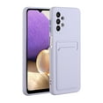 thumbnail image 2 of Galaxy A32 4G Case, Slim Soft Fit Shockproof Protection Case Dropproof Non-Slip Silicone Case with Card Slots Soft TPU Bumper Phone Wallet Case for Samsung Galaxy A32 4G, Purple, 2 of 6