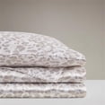 thumbnail image 2 of Madison Park Essentials Printed Satin 81x96" Modern Fabric Sheet Set in Brown, 2 of 16