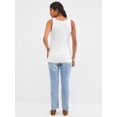 thumbnail image 4 of Motherhood Maternity Side Ruched Scoop Neck Maternity Tank Top, 4 of 4