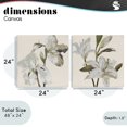thumbnail image 3 of Stupell Industries Transitional Irises and Lilies Soft Beige 2pc Canvas Art Set, 24 x 24 each, by Lanie Loreth, 3 of 7