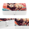 thumbnail image 4 of Rhinoceros PU Leather Jewelry Organizer Box Necklace Holder with Removable Compartment - Portable, 4 of 6