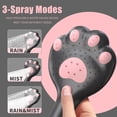 thumbnail image 3 of PZXO Handheld Shower Head, High Pressure Cat Paw-Shaped Showerhead with 3 Spray Settings, Cute Filtered Anti-Leak Water Flow Shower Head for Adult, Kids, Pet Bath, with 2 Filters, Black, 3 of 8