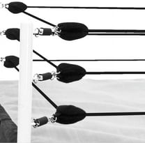 Black Ring Ropes for SMALL WWE AEW Wrestling Action Figure Rings