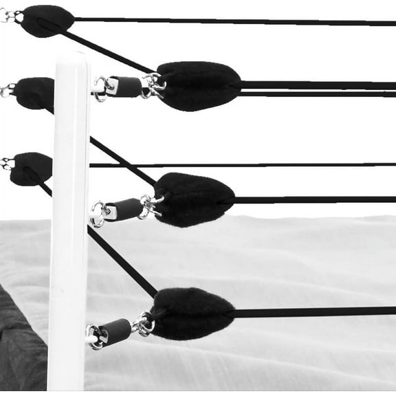 Black Ring Ropes for SMALL WWE AEW Wrestling Action Figure Rings