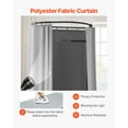 thumbnail image 3 of VEVOR Fitting Room Portable Dressing Room 39 in Privacy Space (Semicircular), 3 of 9