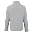 thumbnail image 3 of Women's Cutter & Buck Gray San Antonio Missions Hunts Point Eco Textured Fleece Recycled Half-Snap Sweatshirt, 3 of 3