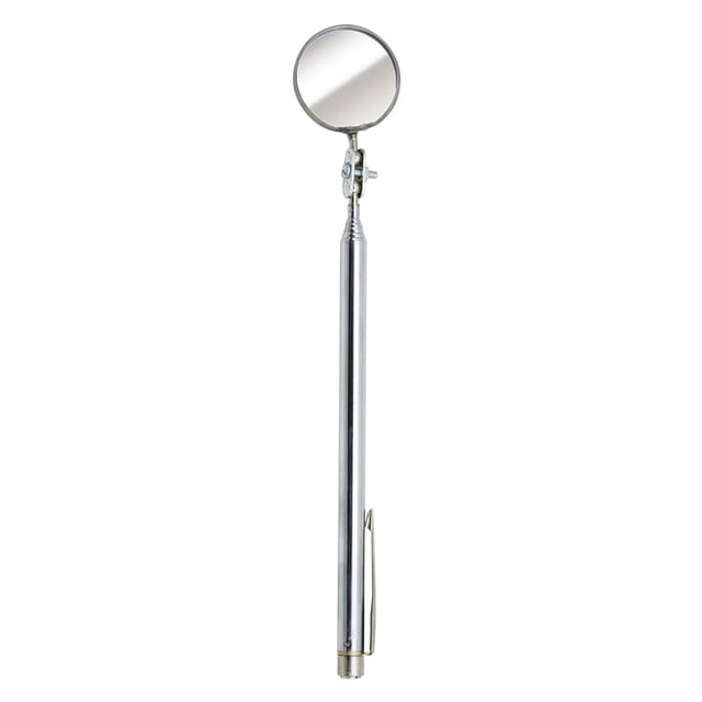 Ullman C-2M Circular Magnifying Telescoping Inspection Mirror, 2-1/4" Diameter, 10" to 14" Extended Handle Length