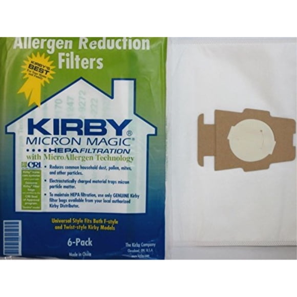kirby 6 cloth vacuum bags allergen reduction filters