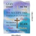 thumbnail image 4 of Bible Verse Blanket, Inspirational Religious Gift Throw Blanket with Bible Verse Religious Gifts for Women (Blue, 50X40), 4 of 6