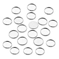 thumbnail image 2 of Rongfmy 20 Pcs Montures Rondes Vierges en Acier Inoxydable pour Fabrication de Bijoux base cabochon 16 mm, 2 of 9