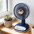 thumbnail image 6 of Mecorevxz USB Rechargeable Desktop Mini Fan Portable Small Fan for Office Supplies(Blue), 6 of 7
