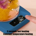 thumbnail image 6 of OEFNTAC USB Powered Cup Warmer Plate 5.9x5.9x1.18in Smart Temperature Control Beverage Heater for Coffee Tea Milk Mugs Desktop Office Use coffee cup warmer usb mug warmer, 6 of 6