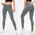 thumbnail image 3 of Women Casual Solid Plus Velvet Leggings Splice Pants Slim Pants Trousers Yoga Pants Sweatpants, 3 of 5
