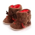 thumbnail image 2 of Newborn Baby Girls Boys Boots Soft Anti-Slip Sole Warm Winter Snow Booties Toddler Infant Prewalker Shoes, 2 of 9