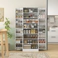 thumbnail image 2 of HOMCOM 65" Kitchen Pantry Cabinet with Adjustable Shelves Spick Racks White, 2 of 10