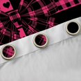 thumbnail image 4 of Manfei Cartoon Loves Pattern Kitchen Curtains,3D Cartoon Bowknot Print Black Out Curtains Pack of 2 (42x63 Each), 4 of 6