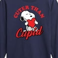 thumbnail image 3 of Peanuts -  Valentine's Cuter Than Cupid  - Toddler And Youth Long Sleeve Graphic T-Shirt, 3 of 6