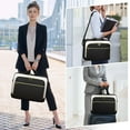 thumbnail image 5 of Laptop Bag 17.3 Inch Laptop Briefcase for Women Men Messenger Bag Waterproof Shoulder Large Computer Bag for Business Office Work College,Black, 5 of 8
