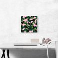 thumbnail image 2 of ARTCANVAS Army Green Pink Black Camo Camouflage Butterfly Pattern Canvas Art Print - Size: 12" x 12" (1.50" Deep), 2 of 9