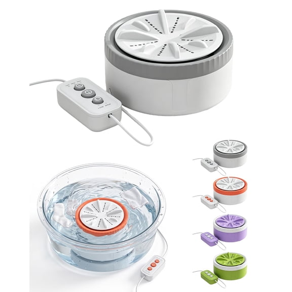 Portable Washing Machine Mini Turbo Washer for Travel & Dorm，Dual-Direction Turbo Action, 3 Timer Modes, Suction Cup Mount & Auto Shutoff for Socks, Towels and Lightweight Laundry（Z）