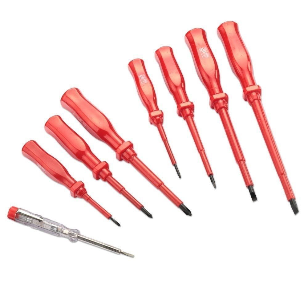 Details about   Electrical Mains Voltage Tester Insulated Screwdriver,Small/Large&Multi Testers 