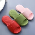 thumbnail image 2 of Bathroom Slippers Solid Color: Simple Thick Sole Household Sandals Shower Slides, 2 of 5