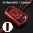 thumbnail image 5 of Xotic Tech Red Full Protect Remote Smart Key Fob Cover Case Compatible with Chevrolet Camaro, Cruze, Equinox or Buick Allure, Encore, Lacrosse or GMC Terrain etc. (4-Buttons Key), 5 of 9
