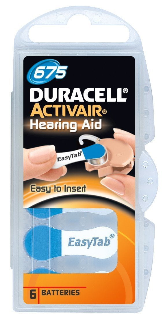 Duracell Size 675 Hearing Aid Batteries 60 Batteries Walmart Com Walmart Com
