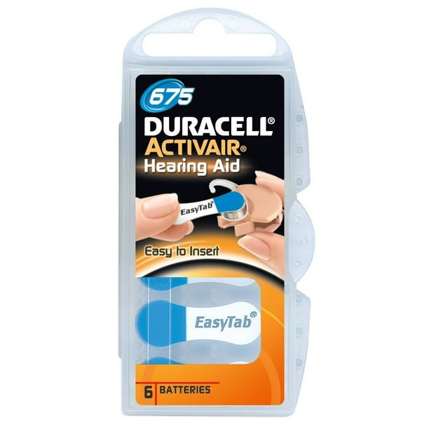 Duracell Size 675 Hearing Aid Batteries 60 Batteries Walmart Com Walmart Com