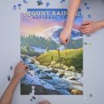 thumbnail image 3 of Mount Rainier National Park, Washington, Oil Painting (1000 Piece Puzzle, Size 19x27, Challenging Jigsaw Puzzle for Adults and Family, Made in USA), 3 of 4